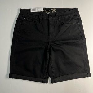 Seven7 sunset bermuda shorts multiple sizes color black